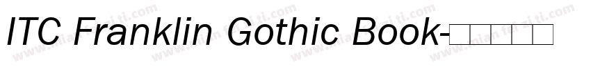ITC Franklin Gothic Book字体转换